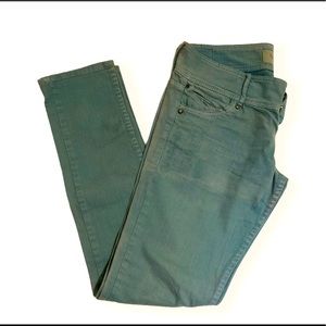 Vintage Wash Green Jeans from Bershka